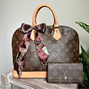 🤎Authentic LOUIS VUITTON Alma PM w/LV Wallet 🤎